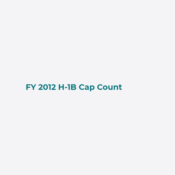FY 2012 H-1B Cap Count