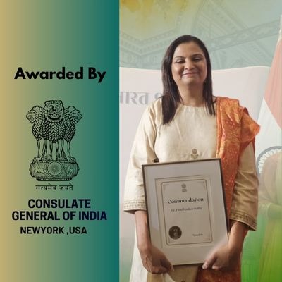 Honored by the Consulate General of India, New York Honored by the Consulate General of India, New York